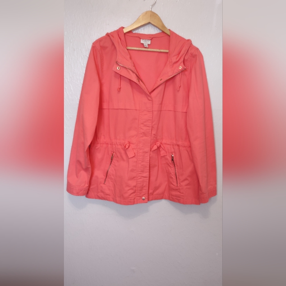 St. John's Bay Coral Hooded Jacket
